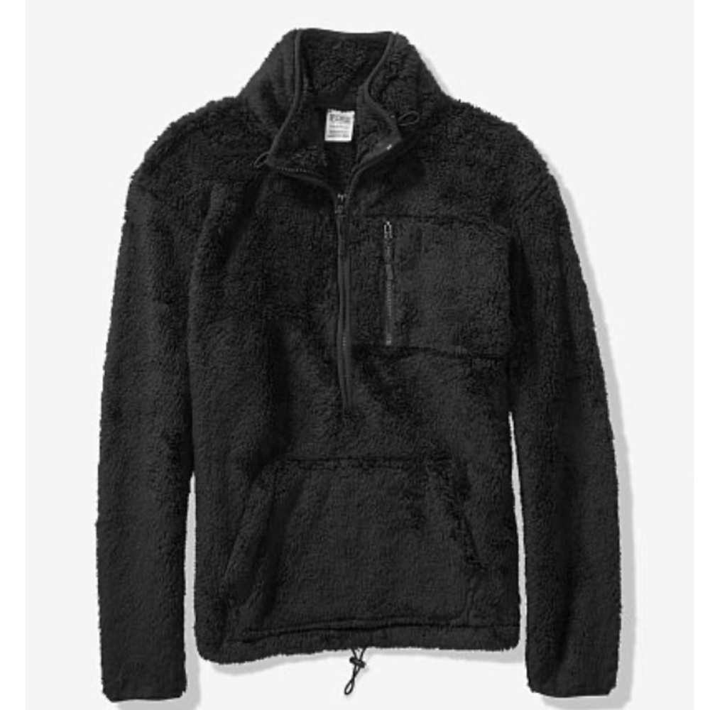 VS PINK SHERPA TEDDY HALF ZIP